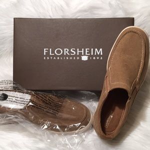 HP✔️Florsheim Leather Canvas Lakeside Sand Slip On